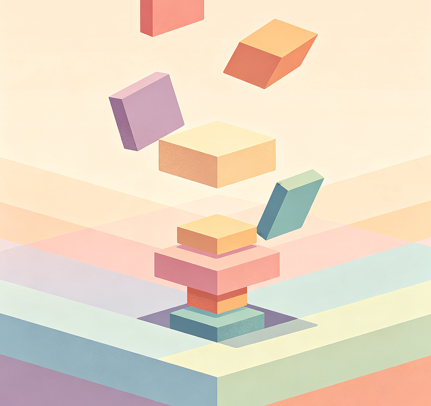 Falling Tiers: Layered Puzzle Image 2