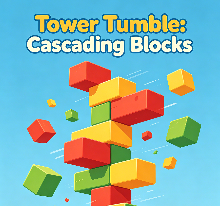 Tower Tumble: Cascading Blocks
