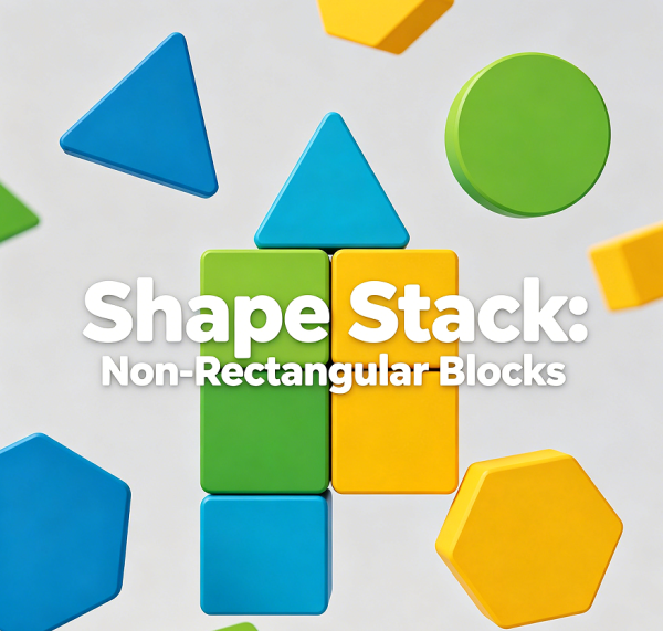 Shape Stack: Non Rectangular Blocks