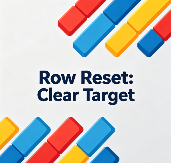 Row Reset: Clear Target