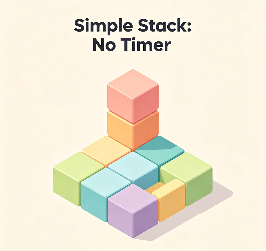 Simple Stack: No Timer